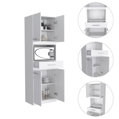 Auxiliar Microondas Alto Velmora  Blanco