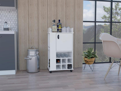 Bar Alevia, Blanco Duqueza, Con Amplios Espacios Para Ubicar Botellas