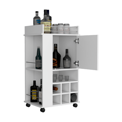 Bar Alevia, Blanco Duqueza, Con Amplios Espacios Para Ubicar Botellas