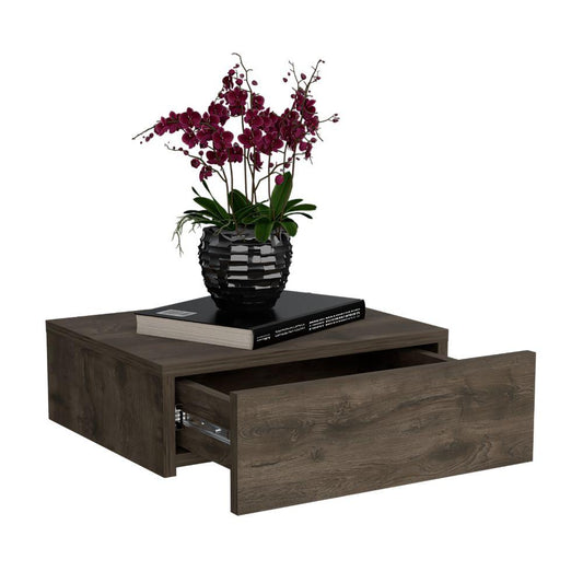 Mesa De Noche Flotante Jumira Nogal