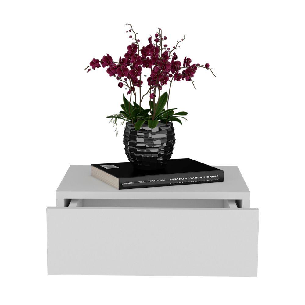 Nochero O Cajon Flotante 40 Milano  Blanco