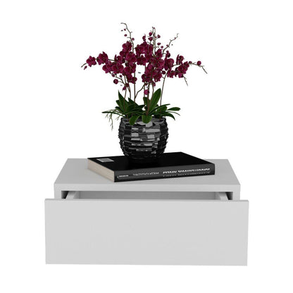 Nochero O Cajon Flotante 40 Milano  Blanco