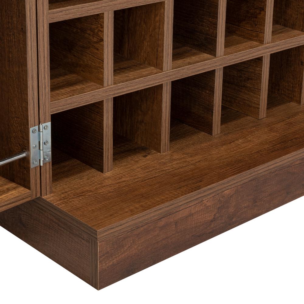 Bar Orvia Con Espejo Alto  Caramelo