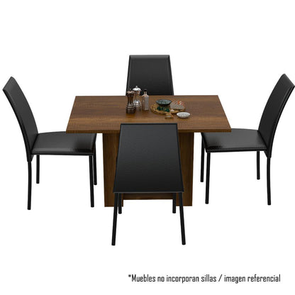 Mesa De Comedor Volina Caramelo 4 Puestos