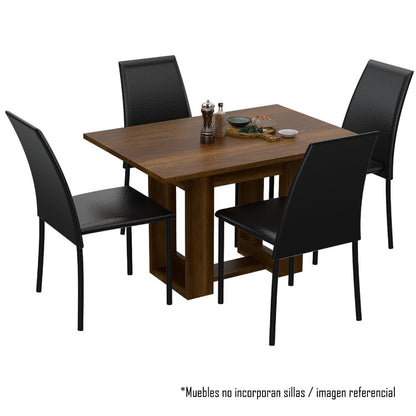 Mesa De Comedor Volina Caramelo 4 Puestos