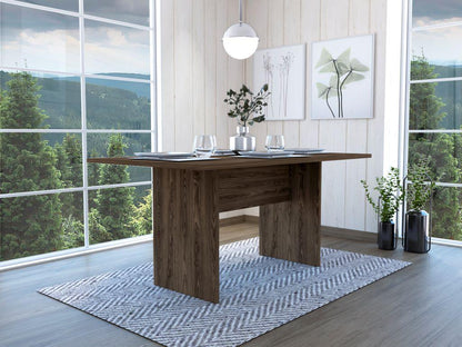 Mesa De Comedor Veluna Coñac 6 Puestos