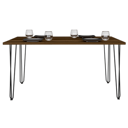 Mesa De Comedor Vamira Caramelo 6 Puestos
