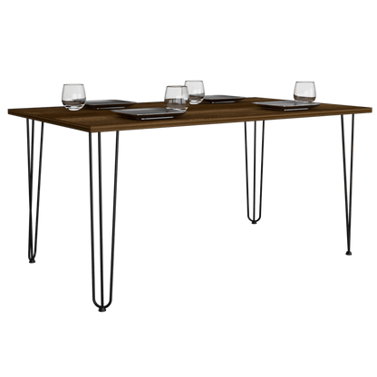 Mesa De Comedor Vamira Caramelo 6 Puestos