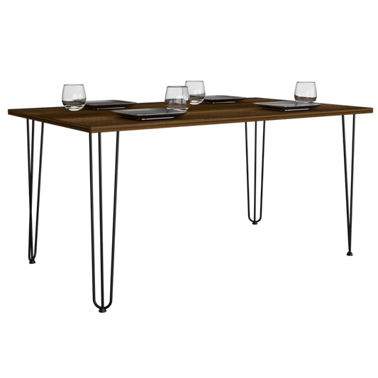 Mesa De Comedor Vamira Caramelo 6 Puestos