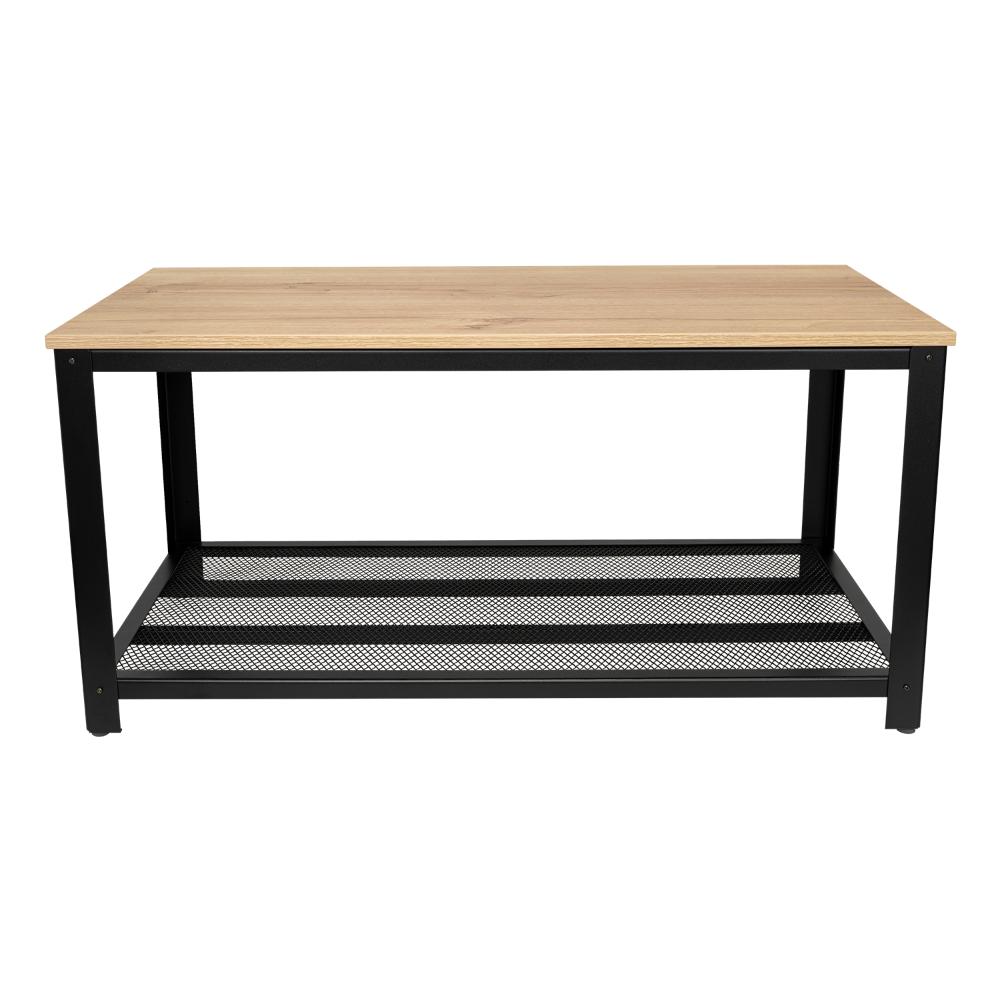 Mesa De Centro Yureli  Duna Y Estructura Metálica Negra