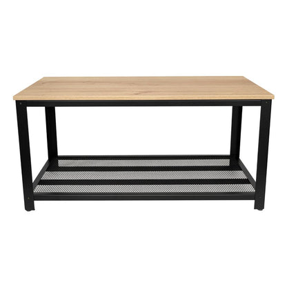 Mesa De Centro Yureli  Duna Y Estructura Metálica Negra