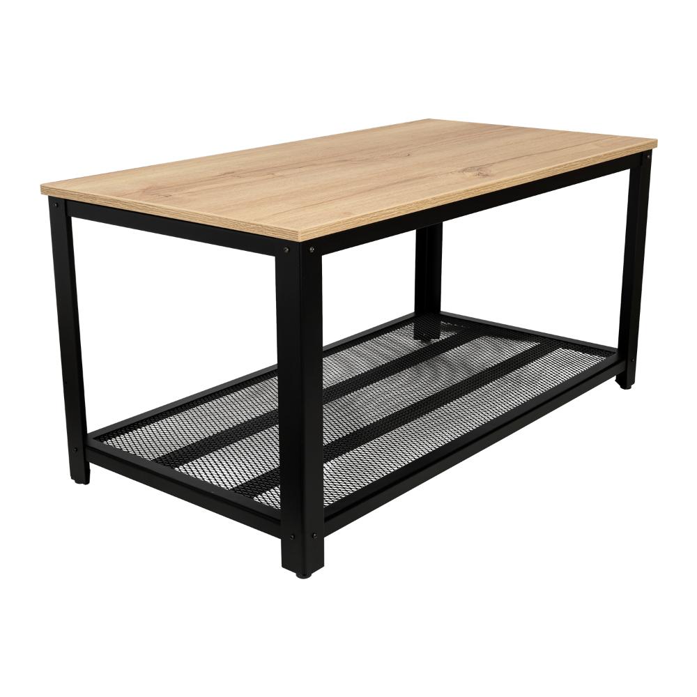 Mesa De Centro Yureli  Duna Y Estructura Metálica Negra