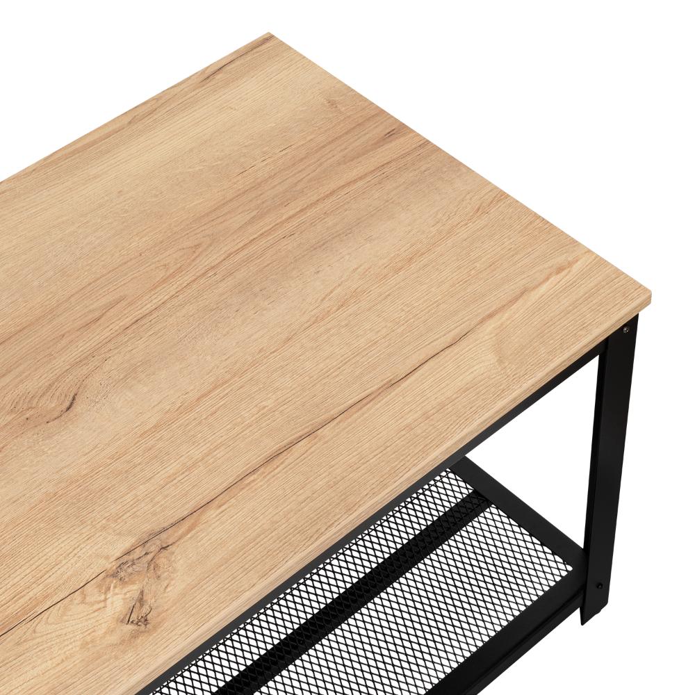 Mesa De Centro Yureli  Duna Y Estructura Metálica Negra