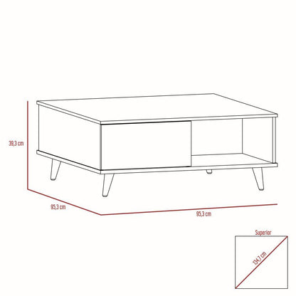 Mesa De Centro Jureli  Castaño