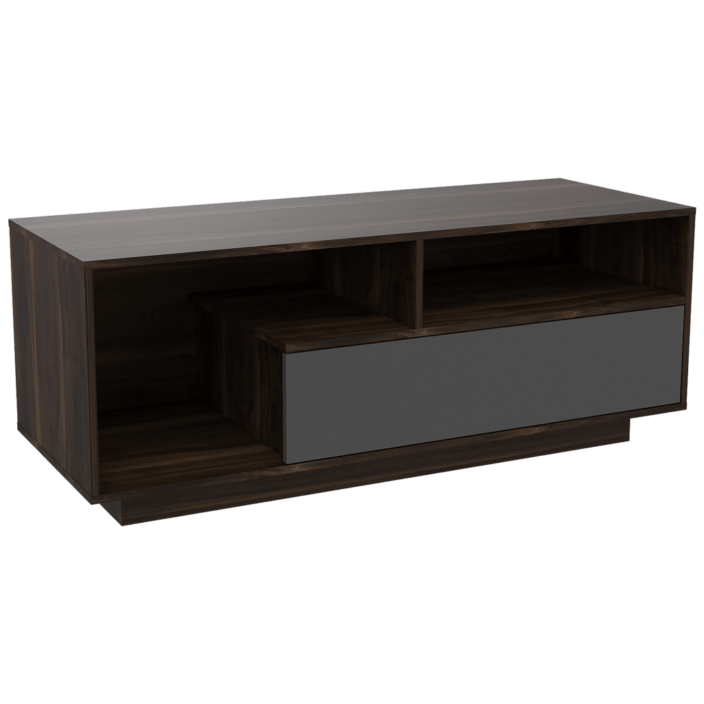 Mesa Para Tv Llevle Taupe Y Plomo Para Televisor De 55 Pulgadas