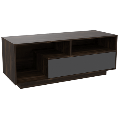 Mesa Para Tv Llevle Taupe Y Plomo Para Televisor De 55 Pulgadas