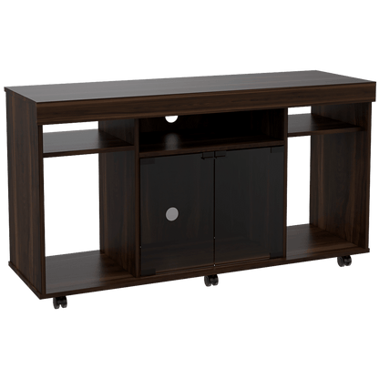 Mesa Para Tv Bearke Coñac Y Wengue Para Televisor De 50 Pulgadas