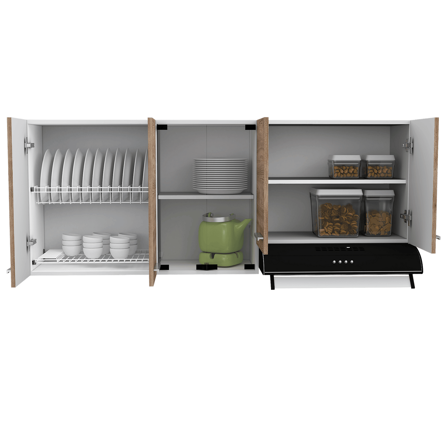 Gabinete Superior Mlyc Miel Y Blanco 150 Cm