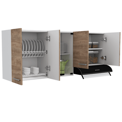 Gabinete Superior Mlyc Miel Y Blanco 150 Cm