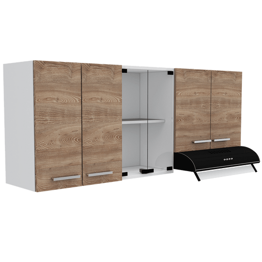 Gabinete Superior Mlyc Miel Y Blanco 150 Cm