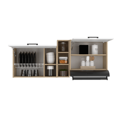 Gabinete Superior Gumbita Rovere Y Blanco 150 Cm