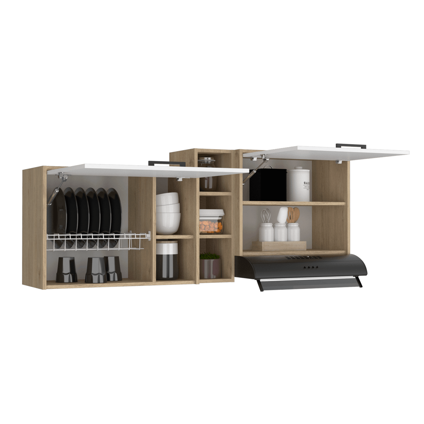 Gabinete Superior Gumbita Rovere Y Blanco 150 Cm