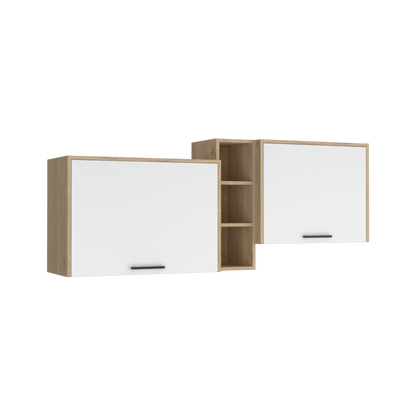 Gabinete Superior Gumbita Rovere Y Blanco 150 Cm