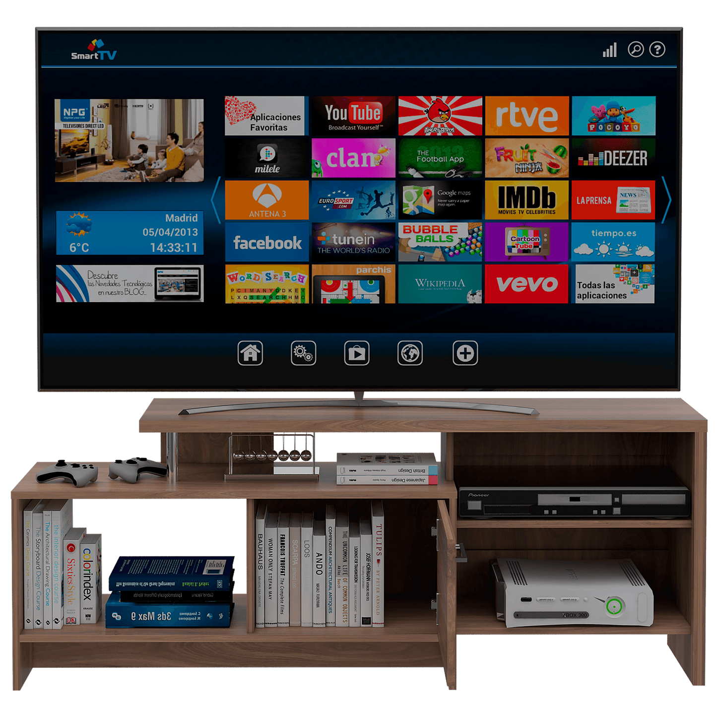 Mesa Para Tv Numori Mocoa Con Espacio Para Televisor De Hasta 49 Pulgadas Hc