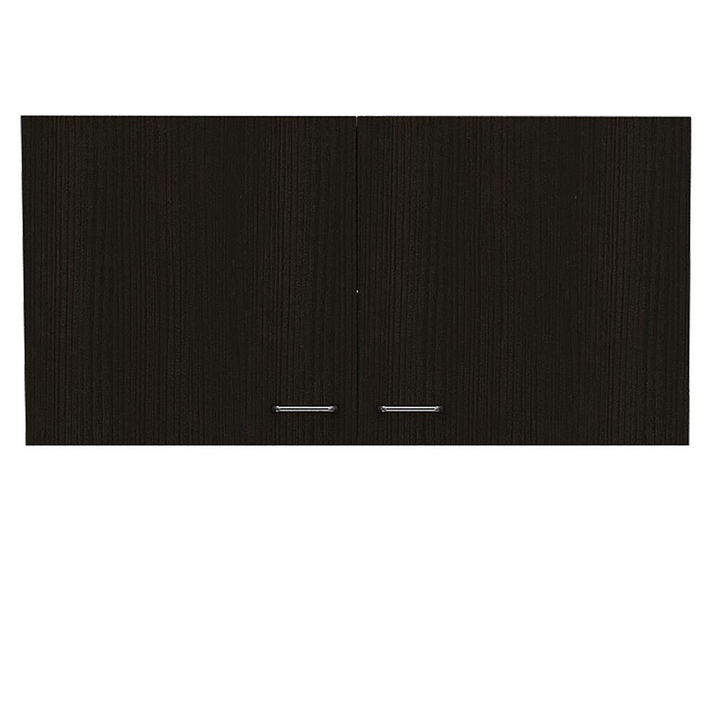 Gabinete Superior Shelf Blanco Y Wengue 100 Cm