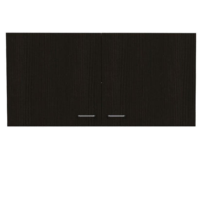 Gabinete Superior Shelf Blanco Y Wengue 100 Cm