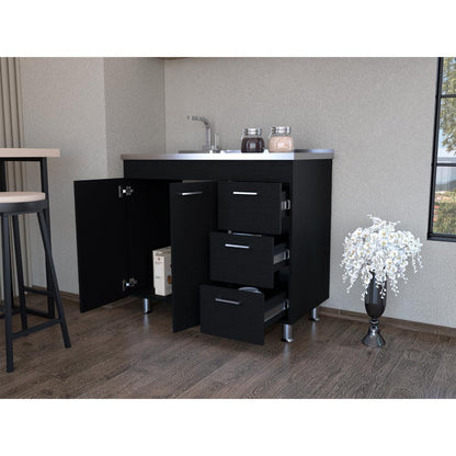 Gabinete Inferior Silert Wengue 100 Cm