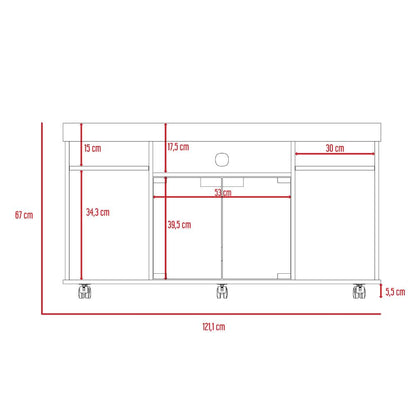 Mesa Para Tv Celuma Wengue Para 46"