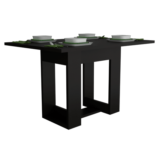 Mesa De Comedor Volina Wengue 4 Puestos