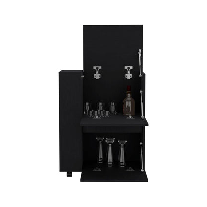 Bar Glass, Wengue, Con Tres Puertas Abatibles