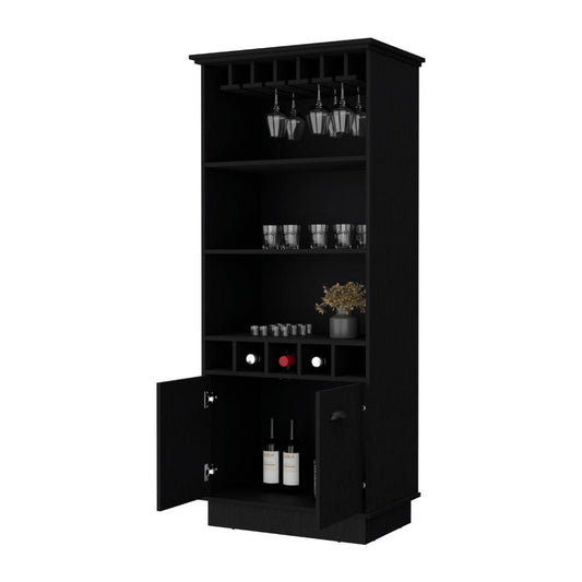 Bar Moesta, Wengue, Con Espacio Superior Para Copas