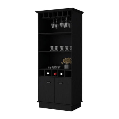 Bar Moesta, Wengue, Con Espacio Superior Para Copas