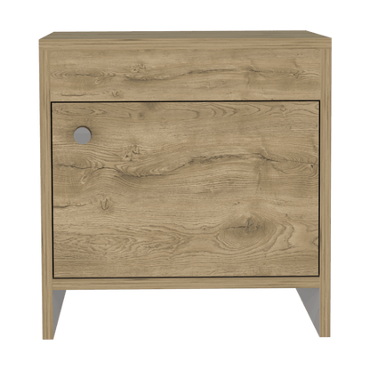 Mesa De Noche Eviré  Macamadia + Blanco