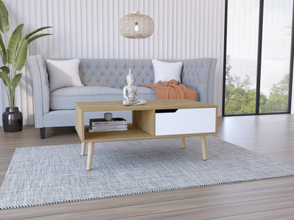 Mesa De Centro Coruna (1C) Macadamia+Blanco