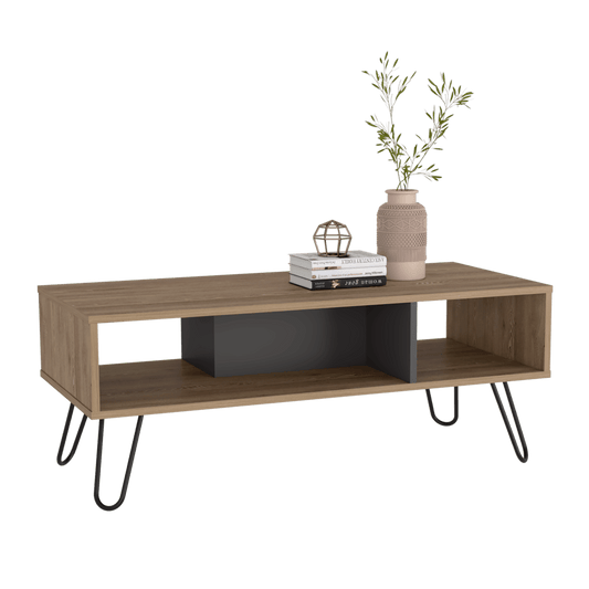 Mesa De Centro Temora Miel Y Plomo