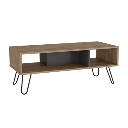 Mesa De Centro Temora Miel Y Plomo