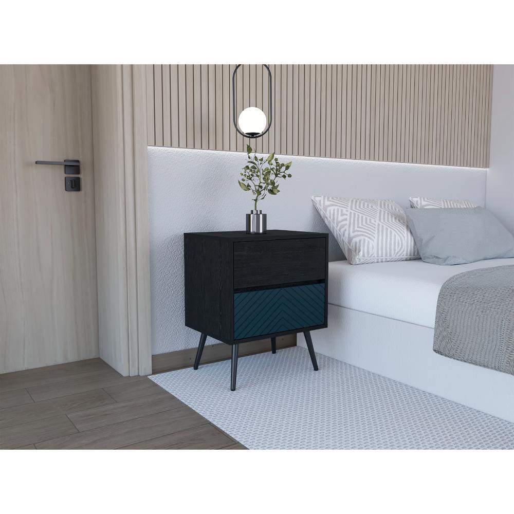 Nochero Lutso 2 Cajon Roble Negro Lianor