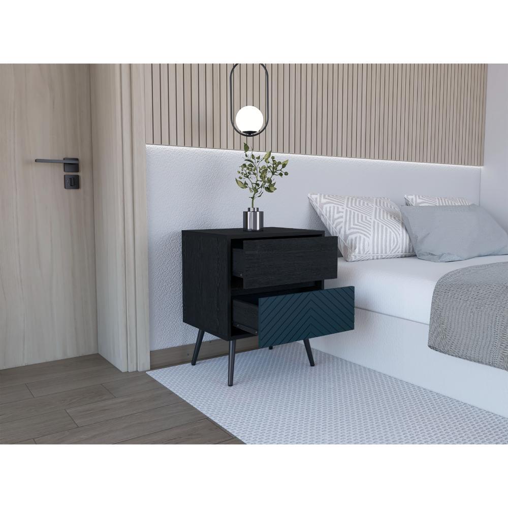 Nochero Lutso 2 Cajon Roble Negro Lianor