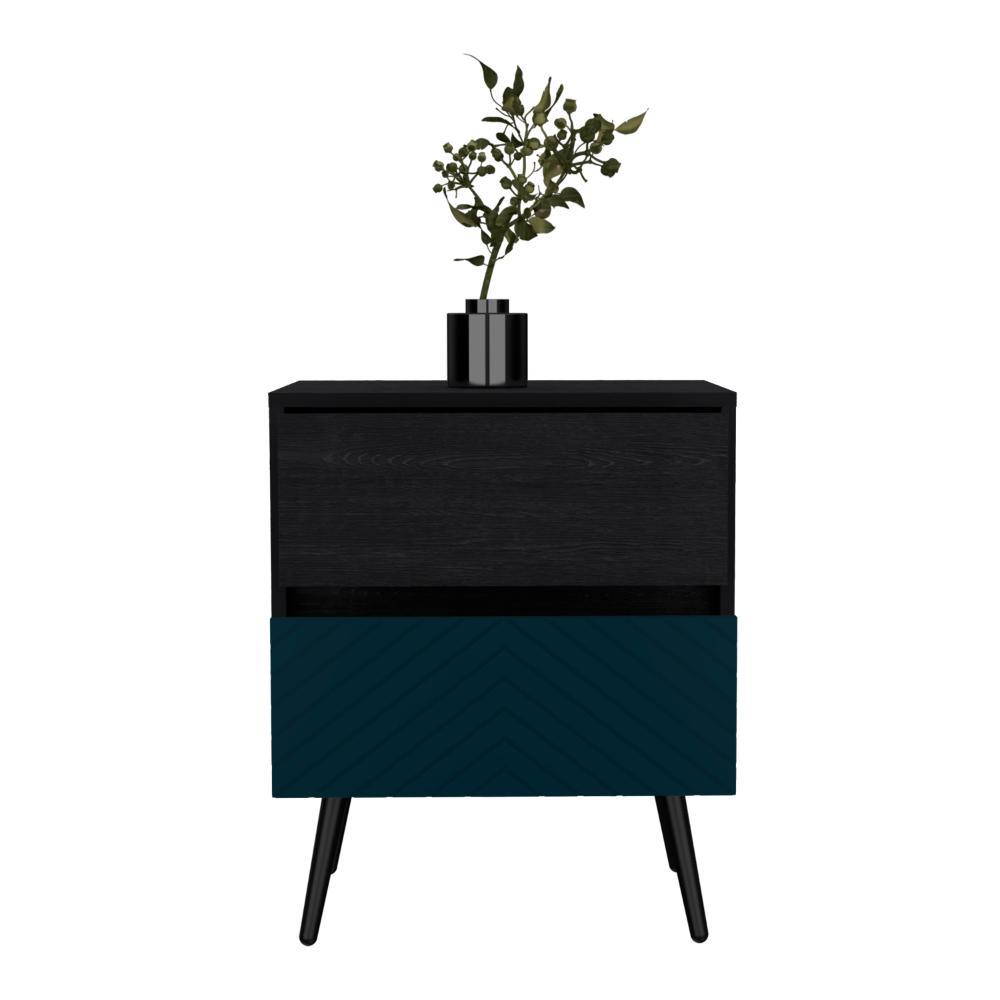 Nochero Lutso 2 Cajon Roble Negro Lianor