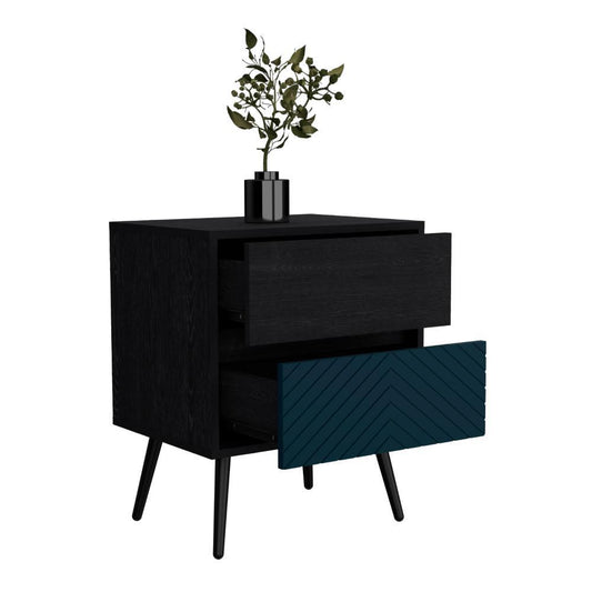 Nochero Lutso 2 Cajon Roble Negro Lianor
