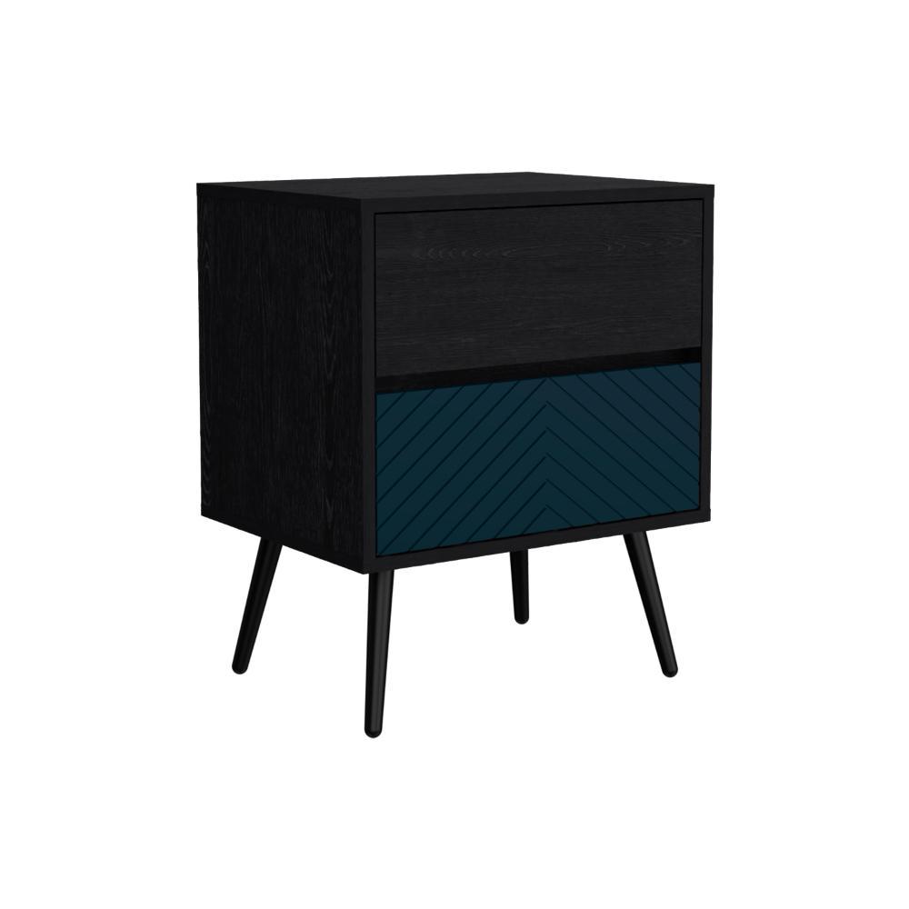 Nochero Lutso 2 Cajon Roble Negro Lianor
