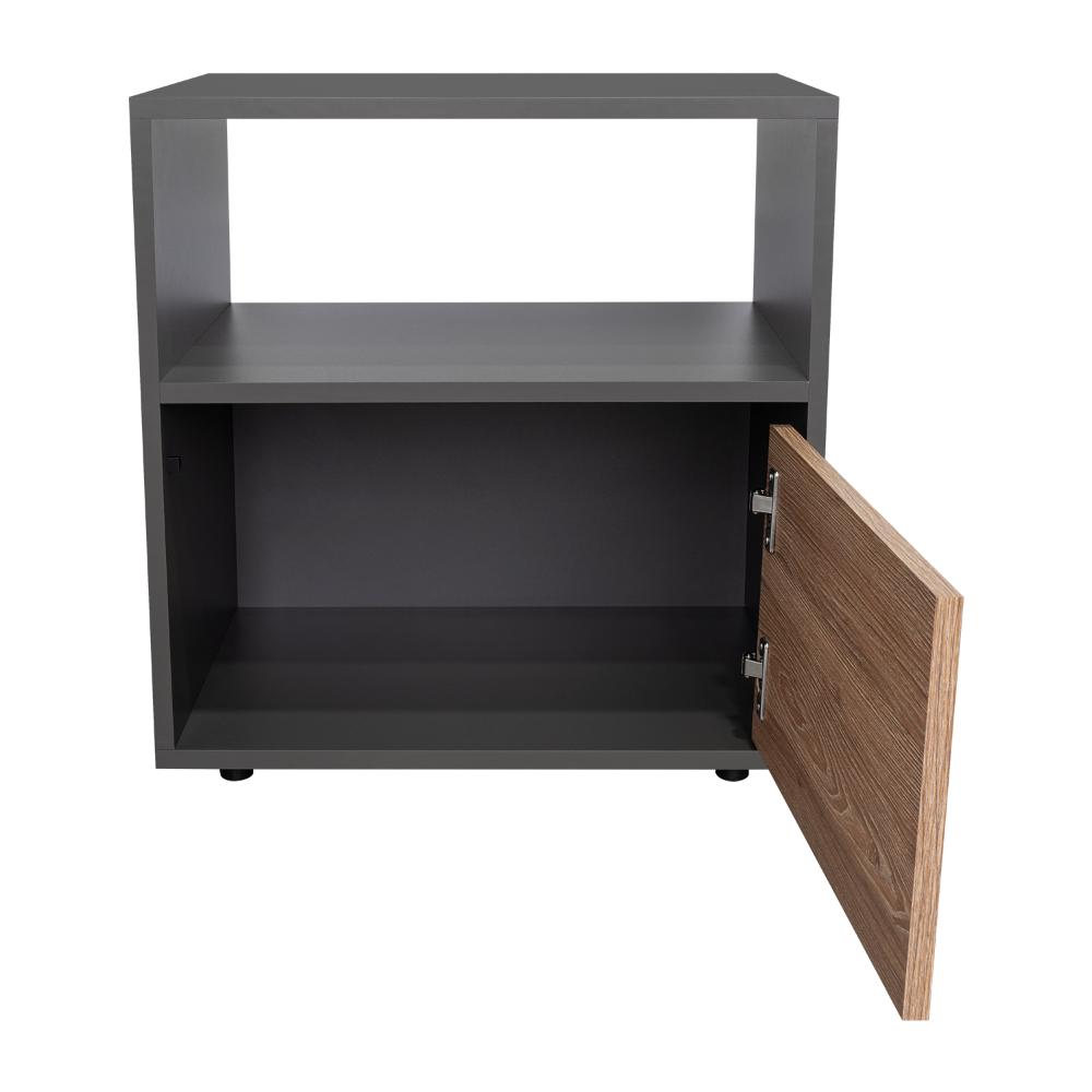 Mesa De Noche Syvana Plomo Miel