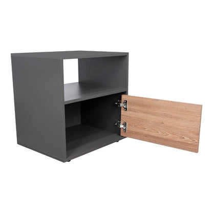 Mesa De Noche Syvana Plomo Miel