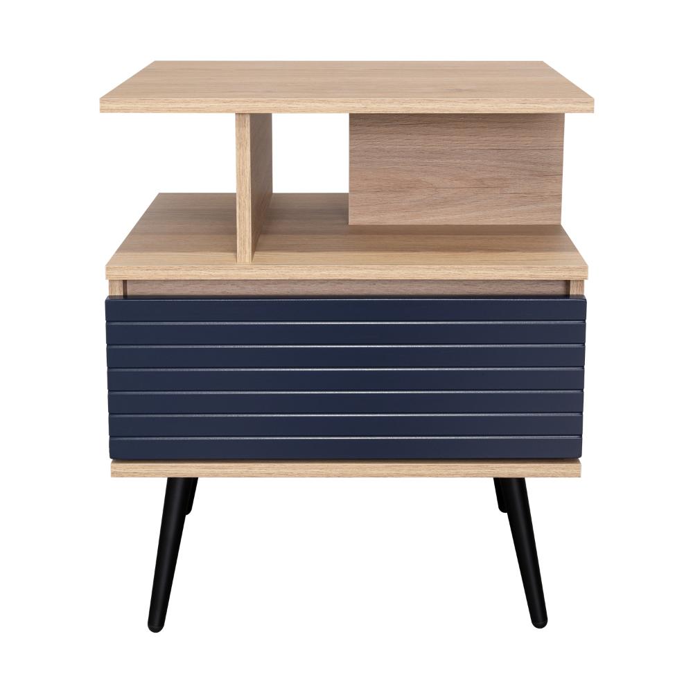 Nochero Novisa 1Cajon  Rovere Azul Navy