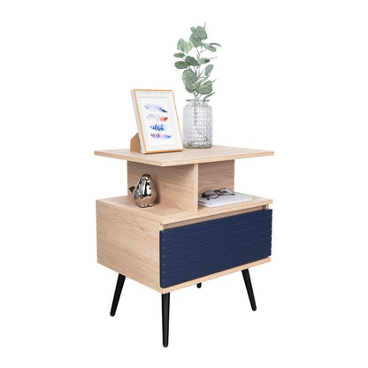 Nochero Novisa 1Cajon  Rovere Azul Navy