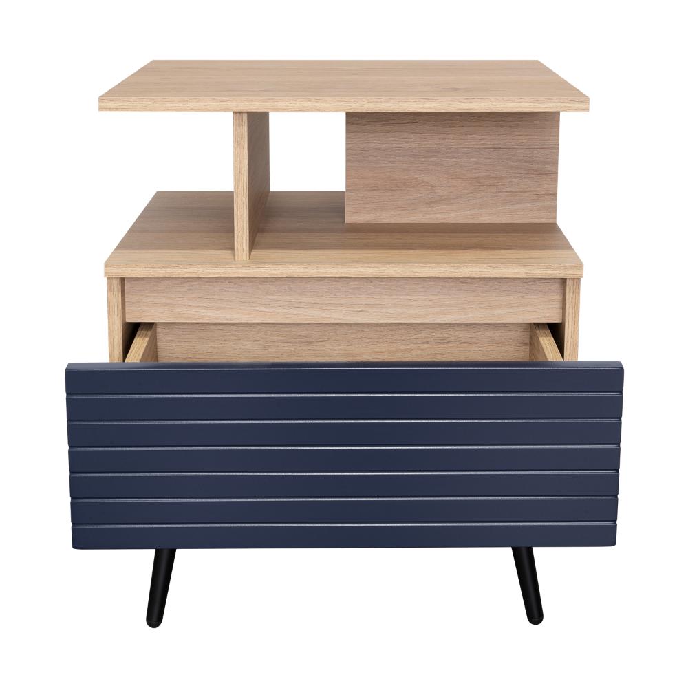 Nochero Novisa 1Cajon  Rovere Azul Navy